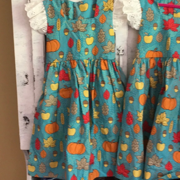Nwot Fall Girls Boutique Pumpkin Dress size 6//7